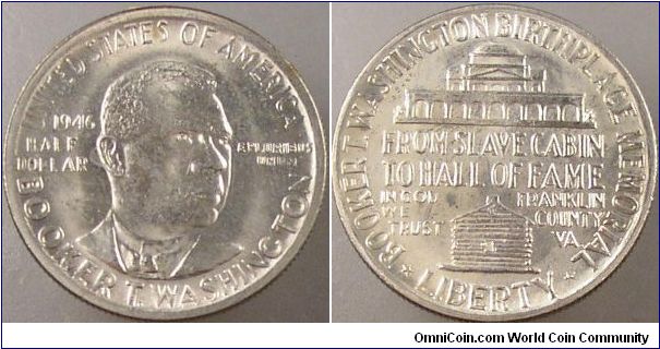 1946 Booker T. Washington half dollar