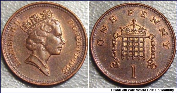 UK 1995 1 penny. Specials thanks to peck!