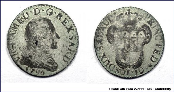 Kingdom of Sardinia

Vittorio Amedeo III

10 Soldi

Mixture (290 Silver)