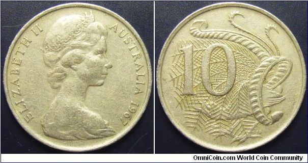 Australia 1967 10 cents.