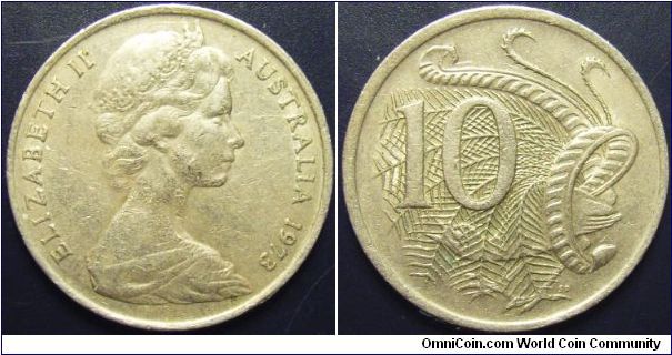 Australia 1973 10 cents.