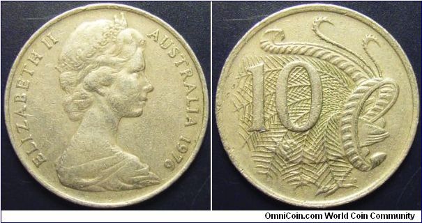Australia 1976 10 cents.