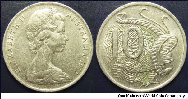 Australia 1977 10 cents.