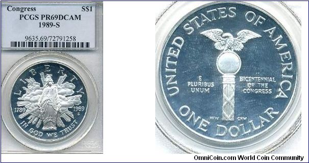 Congress Commemerative Silver Dollar