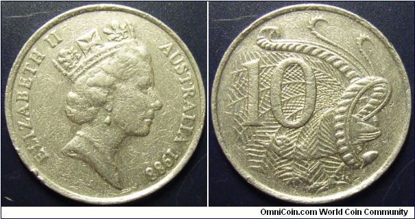 Australia 1988 10 cents.