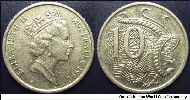 Australia 1990 10 cents.