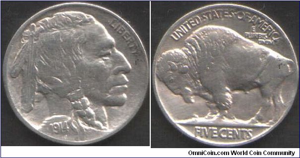 1914 nickel. Sadly, it looks to me as though it has been polished.
