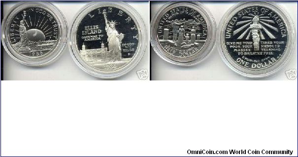Liberty Commemorative 2 coin set