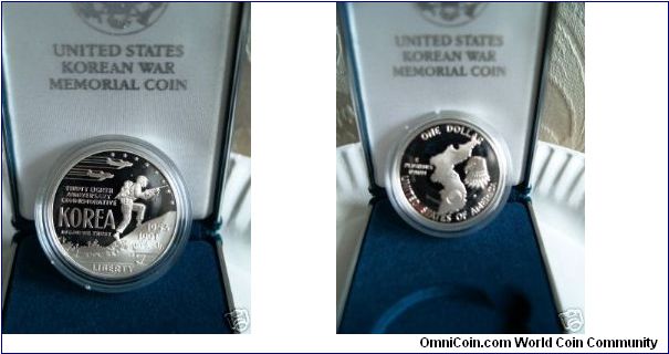 Korean War Memorial Commemorative Dollar