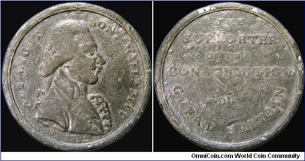 William Pitt, Great Britain.

Just awful but a RR white metal medal.                                                                                                                                                                                                                                                                                                                                                                                                                                              