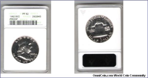 1963 Anacs certified PF-62 Franklin