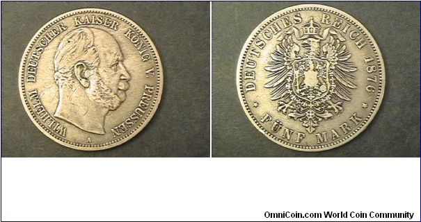 German Empire, Prussia, A mint mark.