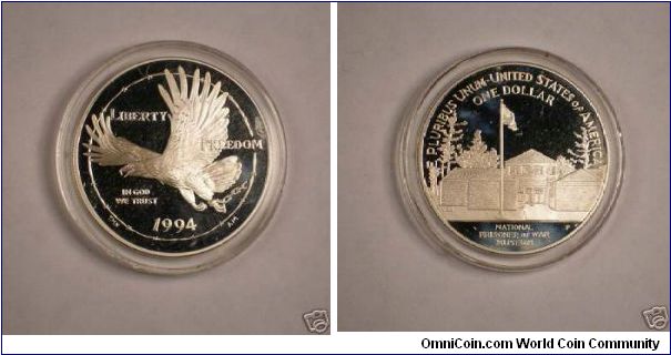 Prisoner Of War Commemorative Silver Dollar