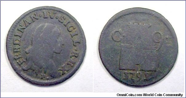 Kingdom of Naples

Ferdinand IV
9 Cavalli
Copper
(Scarce)