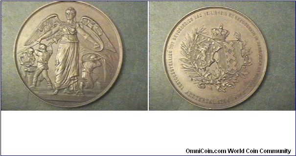 Large medal from Amsterdam dated 1890