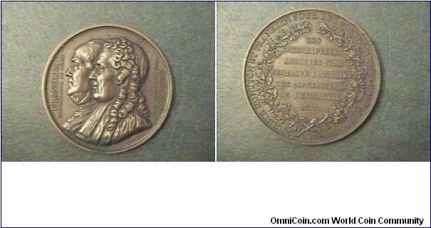 France medal depicting Ben Franklin and Montyon