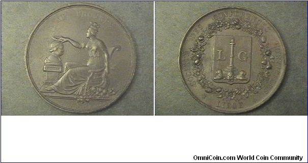 Liege Belgium medal, confrence of horticolgist