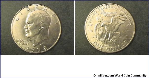 Ike Dollar 1972D