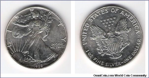 1989- American Silver Eagle