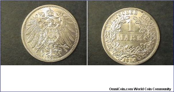 German Empire 1914, F mint mark