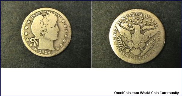 Barber Quarter, 25 Cents, Denver mint