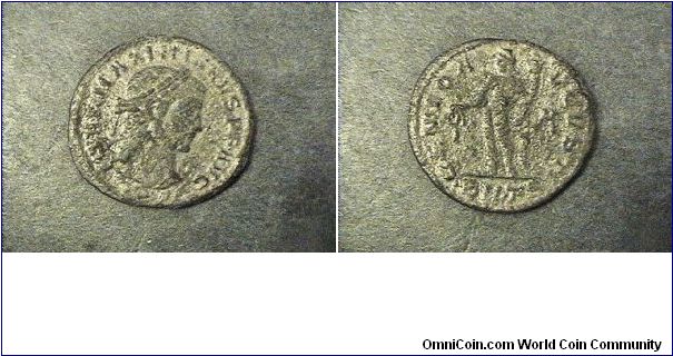 Maximianus 286-308AD
Obv:IMP MAXIMIANVS PF AVG
Rev:GENIO AVGVSTI
SM.T (Sirmium)mint.
Post reform
AE/27MM 5.7 GRAMS