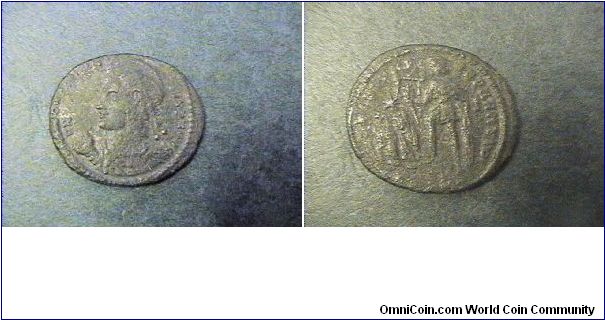 Constantius II 337-361AD
Obv:DN CONSTANTIVS PF AVG
Rev:FEL TEMP REPARATIO

AE/Centenionalis 23mm 3.8 grams