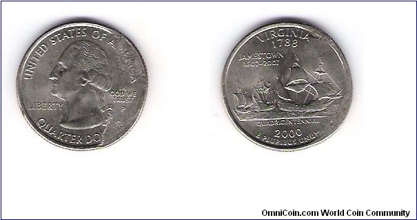 2000 State Quarter error warped etc looks like pre mint