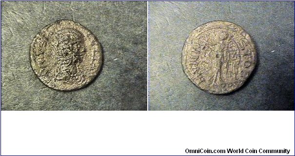 Julia Domna 193-211AD, Wife of Septimius Severus
Roman Provinical

Obv: Bust facing right
Rev: STOBI

AE/23mm 6.2 grams