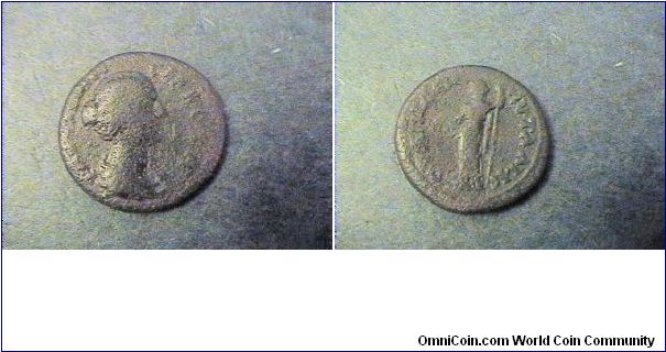 Faustina Jr. Wife of Marcus Aurelius 127-176AD
Roman Provinical, Pautalia, Thrace
AE/21mm 6.1 grams