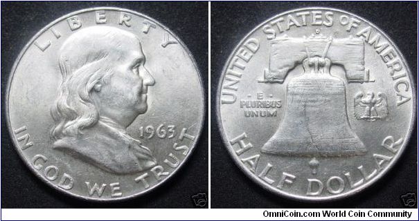 Franklin Half Dollar. Denver Mint.