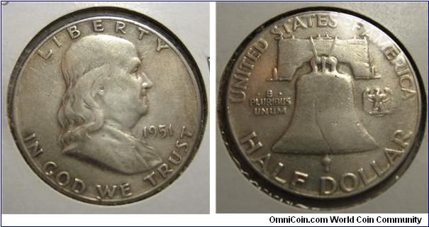 Franklin Half Dollar. Denver Mint.