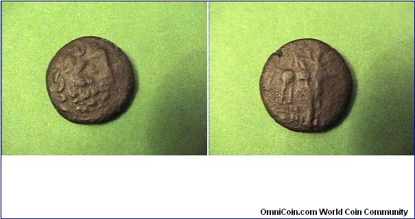 UNknown very ancient Greek coin.
AE/19mm 6.7 grams