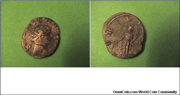 Gallienus 253-260AD
Obv:GALLIENVS AVG
Rev:PROVI AVG?
AE/18mm 3.0 grams