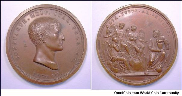 Napoleonic medal
Attempt on Napoleon's life

Milan mint

Copper