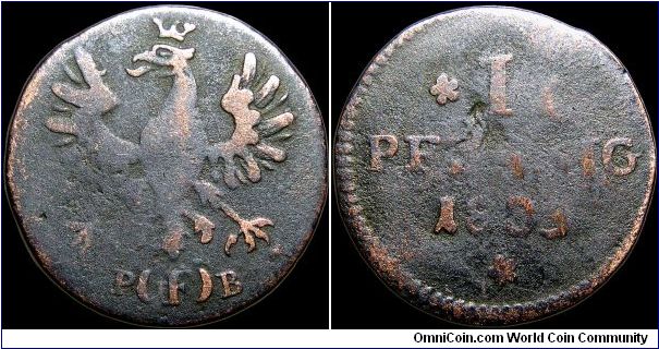 I Pfennig, Frankfurt.                                                                                                                                                                                                                                                                                                                                                                                                                                                                                               