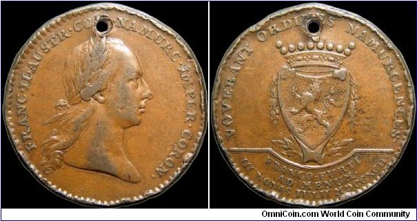 Coronation at Namur, Austrian Netherlands.

Roughly the area now known as Belgium.                                                                                                                                                                                                                                                                                                                                                                                                                                