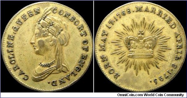 Marriage of George, Prince of Wales to Caroline of Brunswick, Great Britain.                                                                                                                                                                                                                                                                                                                                                                                                                                        