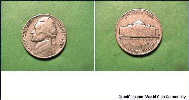 US 1940-S Jefferson Nickel