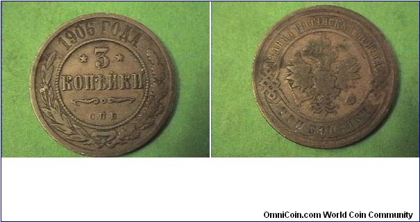 Imperial Russia, 3 KOPECKS