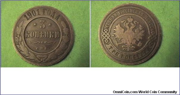 Imperial Russia, 3 KOPECKS