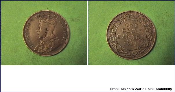 One Cent

Obv: GEORGE V REX ET IND IMP