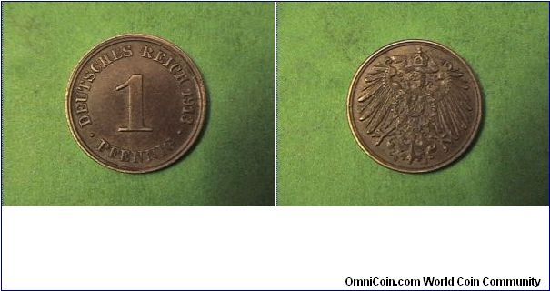 German Empire 1913-A 1 PFENNIG