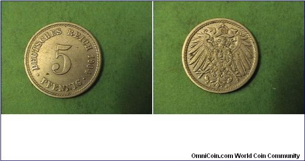 German Empire 1904-A 5 PFENNIG