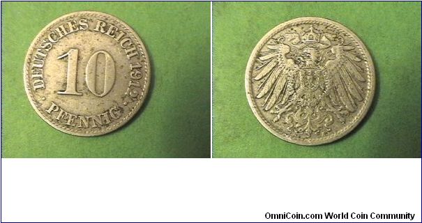 German Empire 1912-A 10 PFENNIG