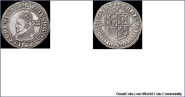 1625 Charles I, Shilling, 5.85g., Tower mint, group A, type 1, mm lis,
First bust 1.S2776
Exceptional piece with attractive portrait, crisply struck on a full round flan. Extremely rare as a first bust shilling in this condition. Hammered Coinage.

Petition Crown

SEE MORE COINS
www.petitioncrown.com