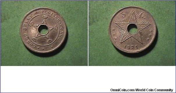 Belgium Congo
5 Centime
copper-nickel