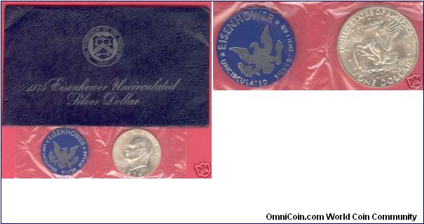 Eisenhower Dollar (Blue IKE)