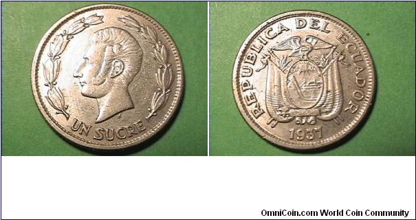 UN SUCRE
REPUBLICA DEL ECUADOR
nickel