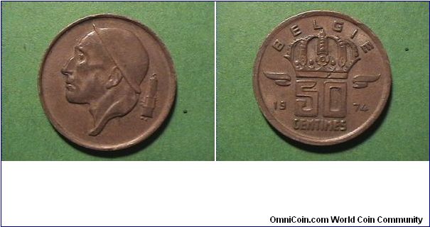 BELGIE
50 CENTIMES
bronze